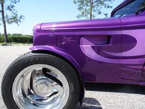Purple 1932 Ford 3 Window