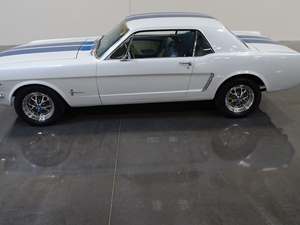 White 1965 Ford Mustang