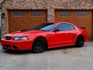Red 2001 Ford Mustang