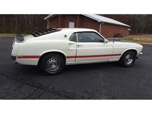 White 1969 Ford Mustang Mach 1