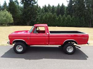 Red 1976 Ford Ranger