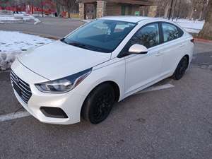 White 2019 Hyundai Accent