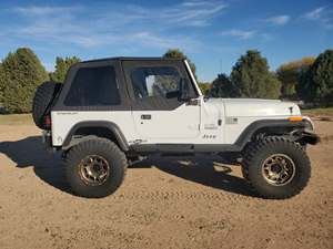 White 1994 Jeep Wrangler