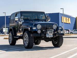 Blue 2002 Jeep Wrangler