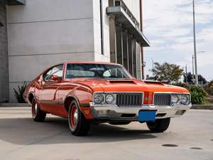 Red 1970 Oldsmobile 442