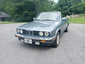 Blue 1988 BMW 325I convertible