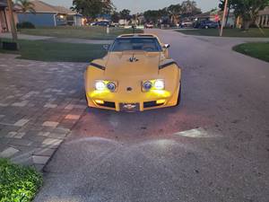 Yellow 1976 Chevrolet Corvette Stingray