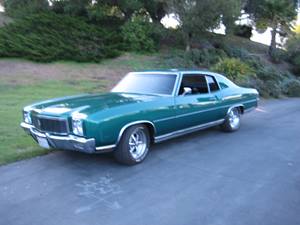 Green 1971 Chevrolet Monte Carlo