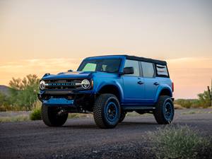 Blue 2021 Ford Bronco