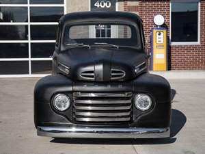 Black 1950 Ford F