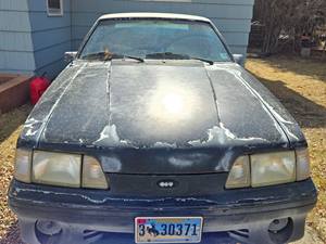 Black 1988 Ford Mustang