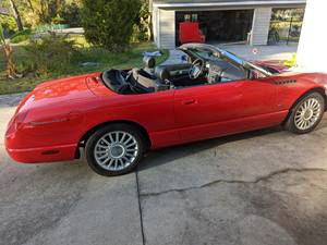 Red 2004 Ford Thunderbird