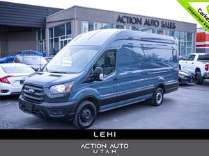 Blue 2020 Ford Transit Van