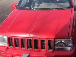 Red 1996 Jeep Grand Cherokee