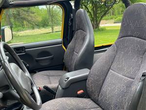 Yellow 2001 Jeep Wrangler 4X sport 