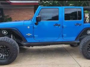 Blue 2014 Jeep Wrangler Unlimited