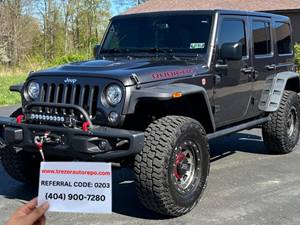 Black 2017 Jeep Wrangler Unlimited Rubicon Hard Rock 4x4