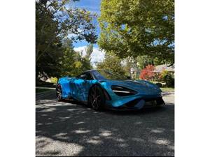 Blue 2021 Mclaren 765LT