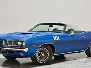 Blue 1971 Plymouth Barracuda