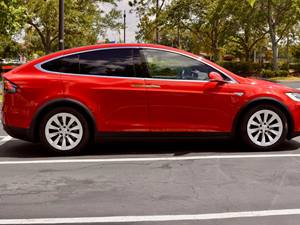 Red 2016 Tesla Model X
