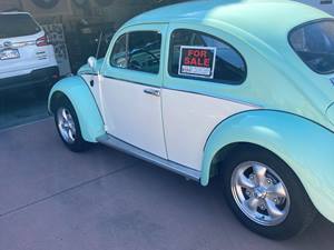Teal 1962 Volkswagen Beetle