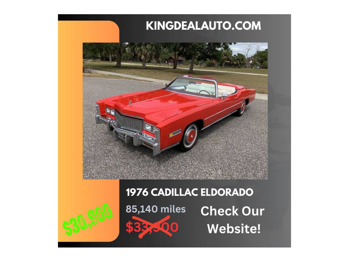 Red 1976 Cadillac Eldorado