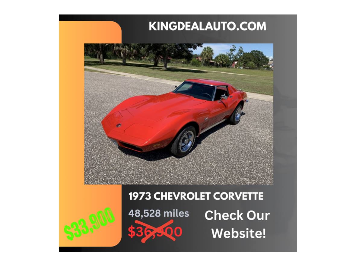 Red 1973 Chevrolet Corvette