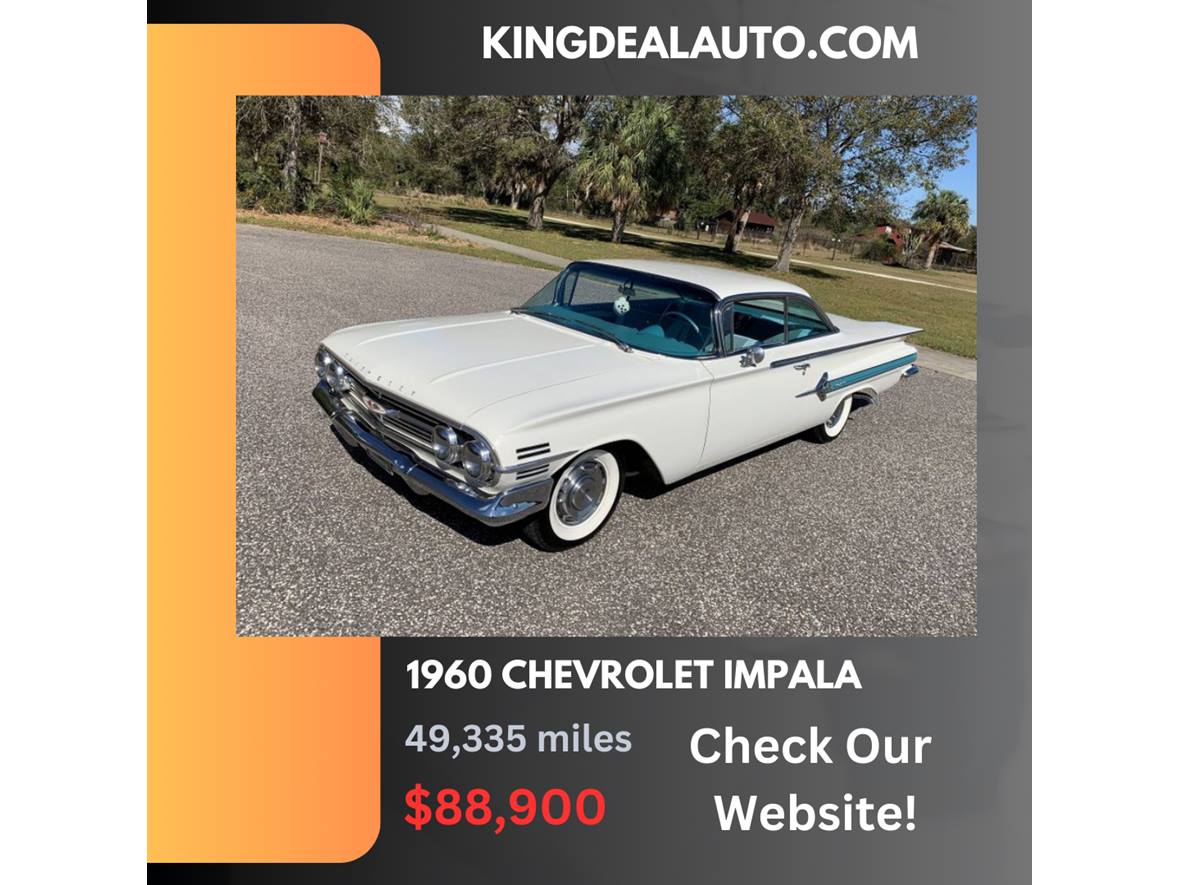 White 1960 Chevrolet Impala
