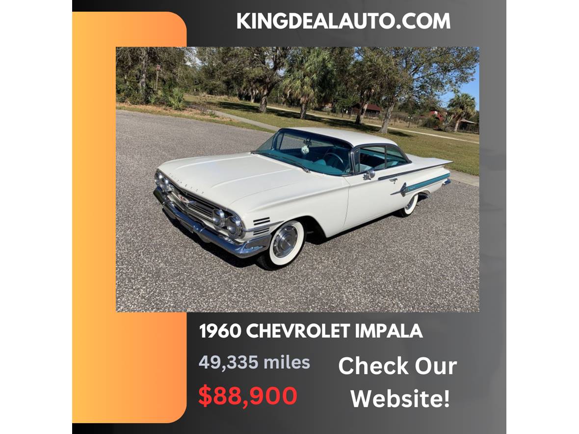 White 1960 Chevrolet Impala