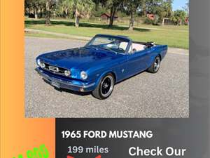 1965 Ford Mustang with Blue Exterior