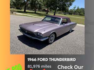 1966 Ford Thunderbird with Burgundy Exterior