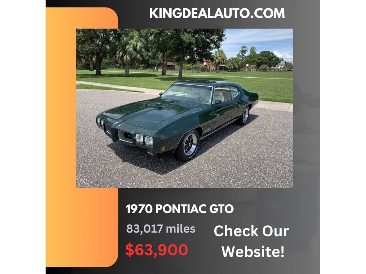 Green 1970 Pontiac GTO Base