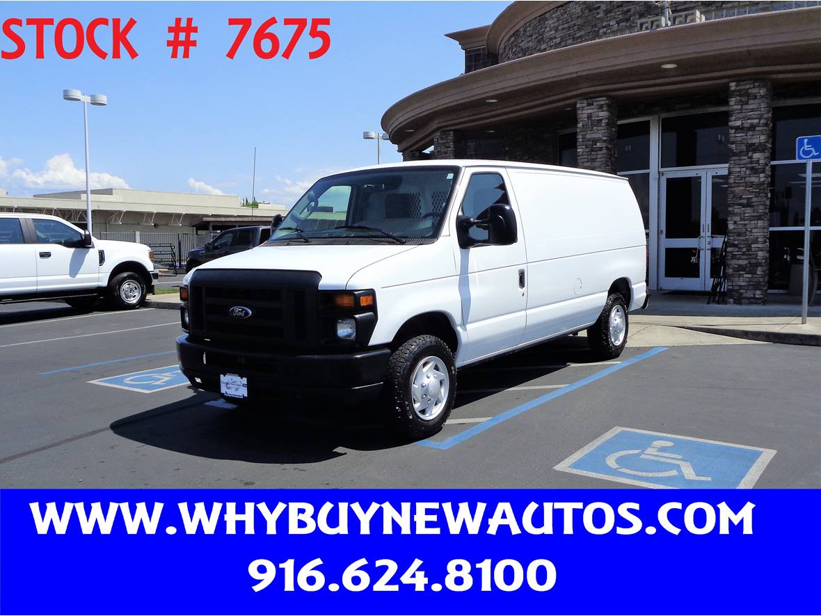 White 2014 Ford E-150 Cargo Van
