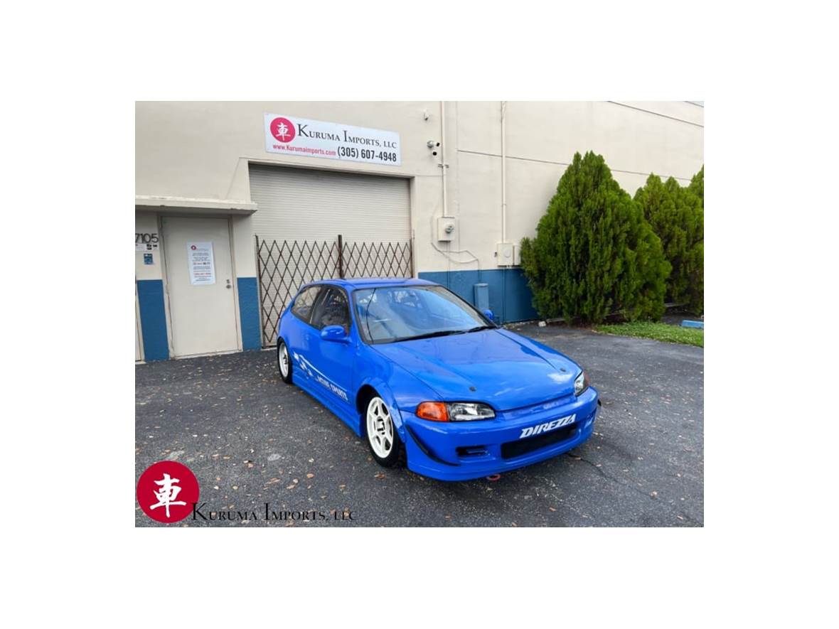 Blue 1993 Honda Civic