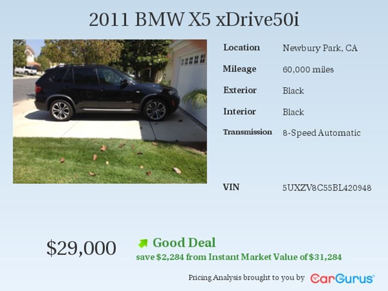 2011 BMW X5 xDrive 50i for sale by owner in Newbury Park