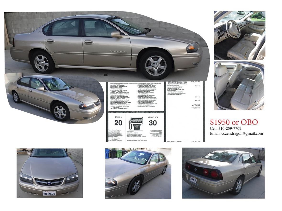 2004 Chevrolet Impala for sale by owner in Inglewood