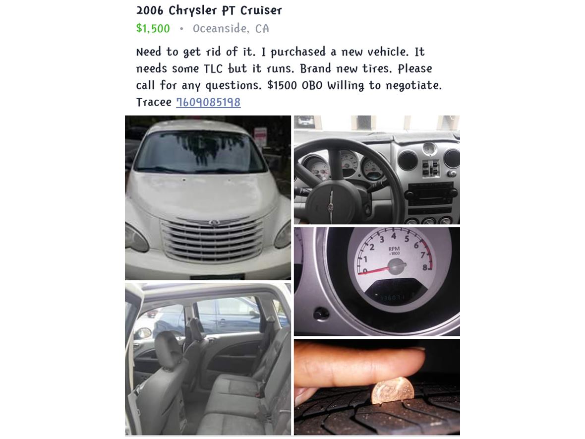 2006 Chrysler PT Cruiser for sale by owner in Oceanside