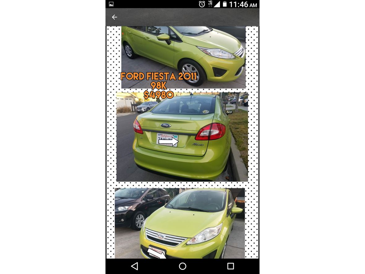 2012 Ford Fiesta for sale by owner in Riverside
