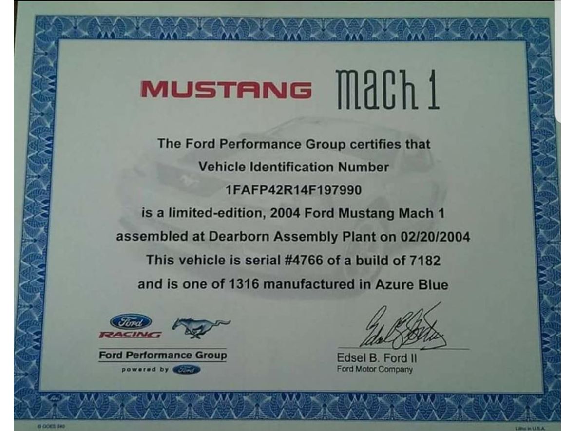 2004 Ford Mustang for sale by owner in Cranston