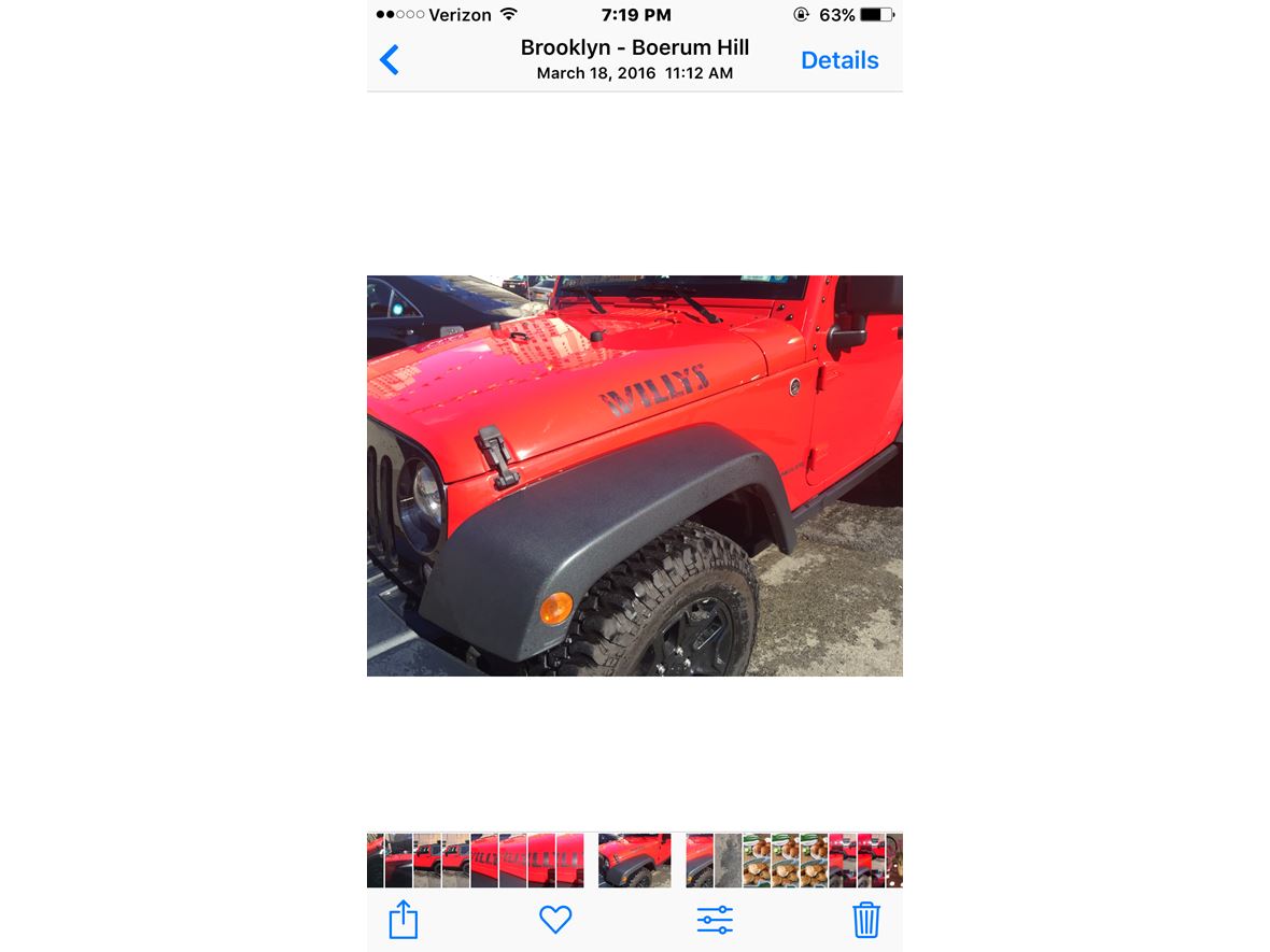 2015 Jeep Wrangler Willis  for sale by owner in Miami Beach