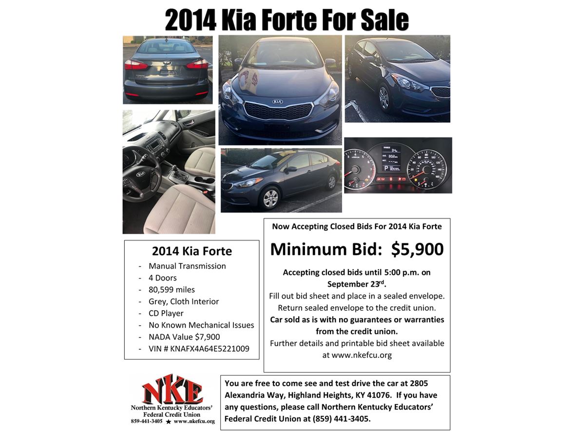 2014 Kia Forte for sale by owner in Newport